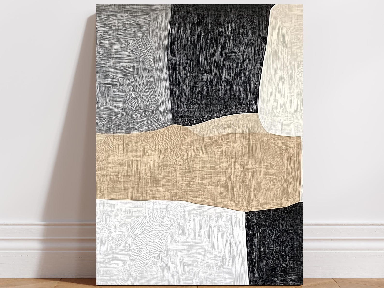 Japandi Elemental Harmony Wooden Wall Art,minimalist Abstract Wall ...