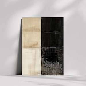 Japandi Monochrome Balance Wood Wall Art,Minimalist Abstract Wall Decor,Japanese WabiSabi Art,Eco Friendly Wall Decor,Zen Interior,Scandi