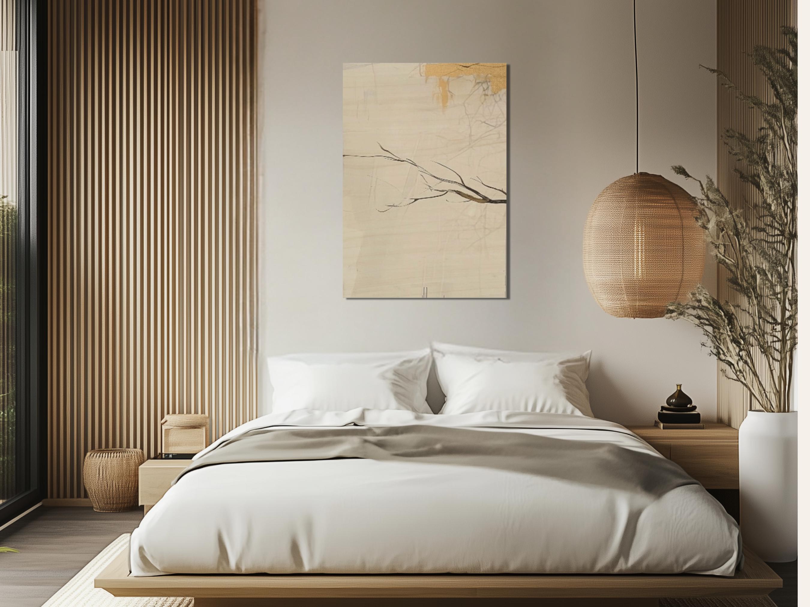 Japandi Quiet Branches Wooden Wall Art,japanese Wabisabi Interior ...