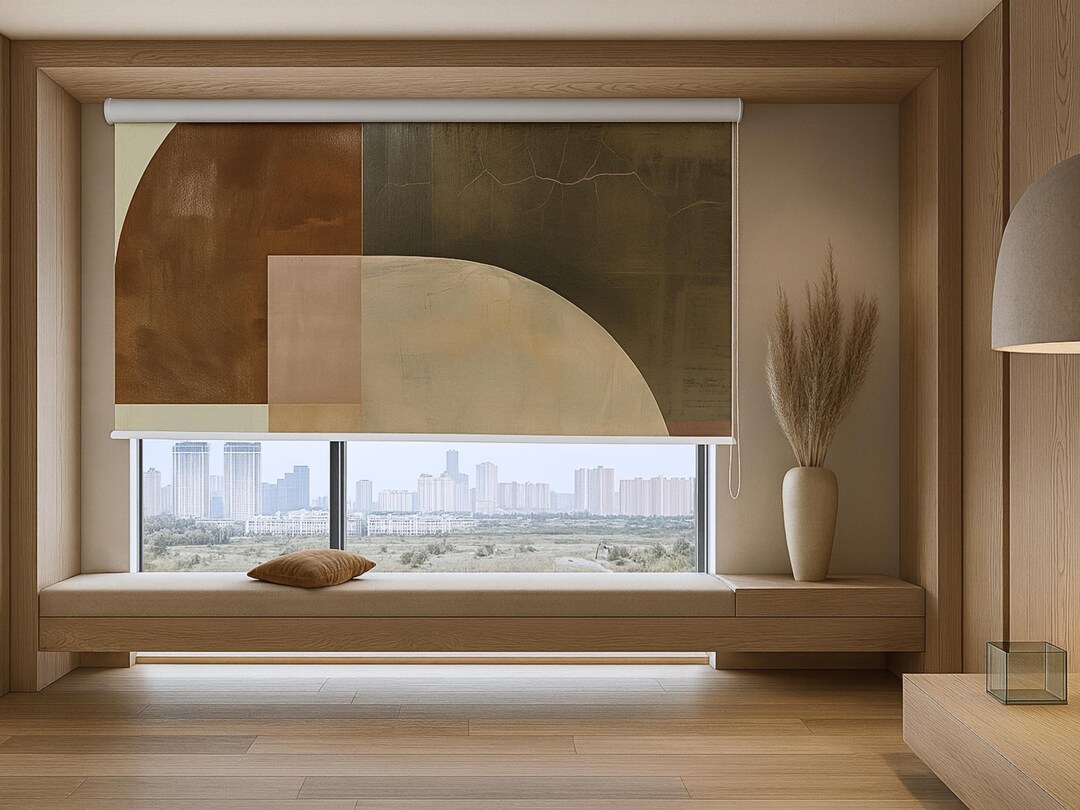 Koharu Form Japandi Style Custom Made Fabric Roller Blind,window ...