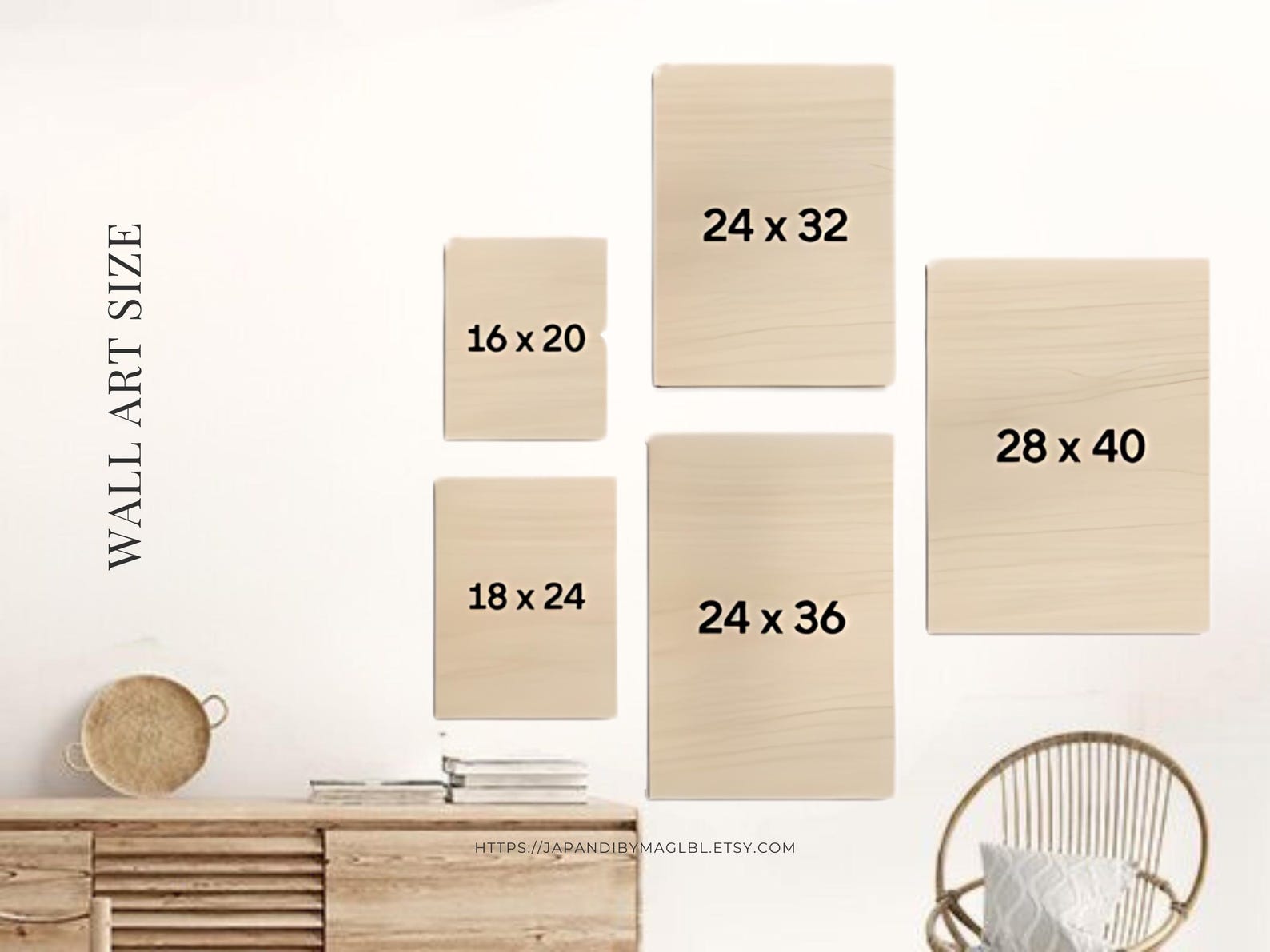 Japandi Elemental Harmony Wooden Wall Art,minimalist Abstract Wall ...
