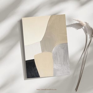 Japandi Soft Contours Art Print,Abstract Minimalist Art,Scandinavian Wall Decor,Japanese Zen Art,WabiSabi Poster,Printable Wall Art