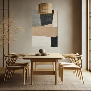 Japandi Elemental Harmony Wooden Wall Art,minimalist Abstract Wall ...