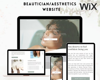 Aesthetician Wix Website Template – Beauty Salon Design