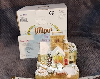 Lilliput Lane STARLIGHT CHRISTMAS 2014 Illuminated MINT Extremely #Rare
