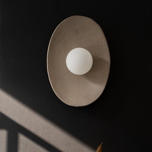 Wabi Sabi Oval Handmade Ceramic Wall Sconce