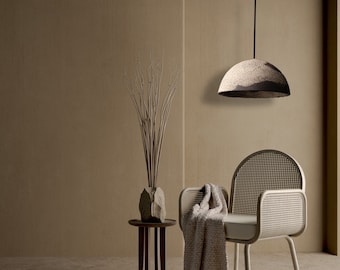 Handmade Ceramic Dome Pendant Light: Wabi Sabi Chandelier