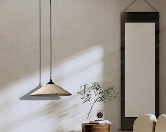 Luminária pendente de cerâmica Wabi Sabi feita à mão - Japandi Kitchen Lighting