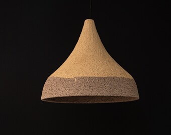 Wabi Sabi handgemachte Keramikkuppel Pendelleuchte - Kronleuchter aus natürlichem Ton