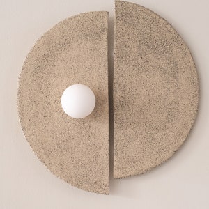 Modern Handmade Ceramic Wall Sconce, Large Ceramic Wall Lamp, Home Gift