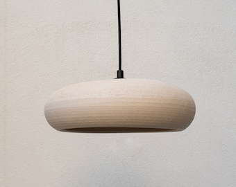 Handcrafted Ceramic Pendant Light: Modern Kitchen Chandelier (12")
