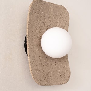 Handmade Ceramic Wall Sconce: Japandi Wabi Sabi Lighting