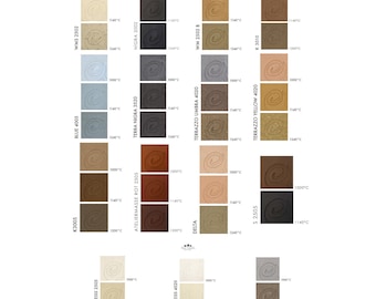 Geza Ceramic Studio Color Catalog, Product Color Catalog, Sample Color Catalog