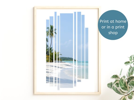 Printable Coastal Wall Art Beach Photography Abstract Wall - Etsy