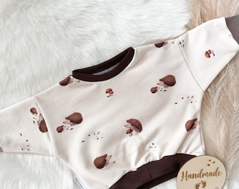 Igelchen Oversized Pullover für Babys und Kinder oder mit anderen Stoff