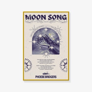 Moon Song Phoebe Bridgers Poster, MusicPoster, Poster Print, Canvas Art Poster Wall Art Picture Print Modern Family bedroom Decor Posters