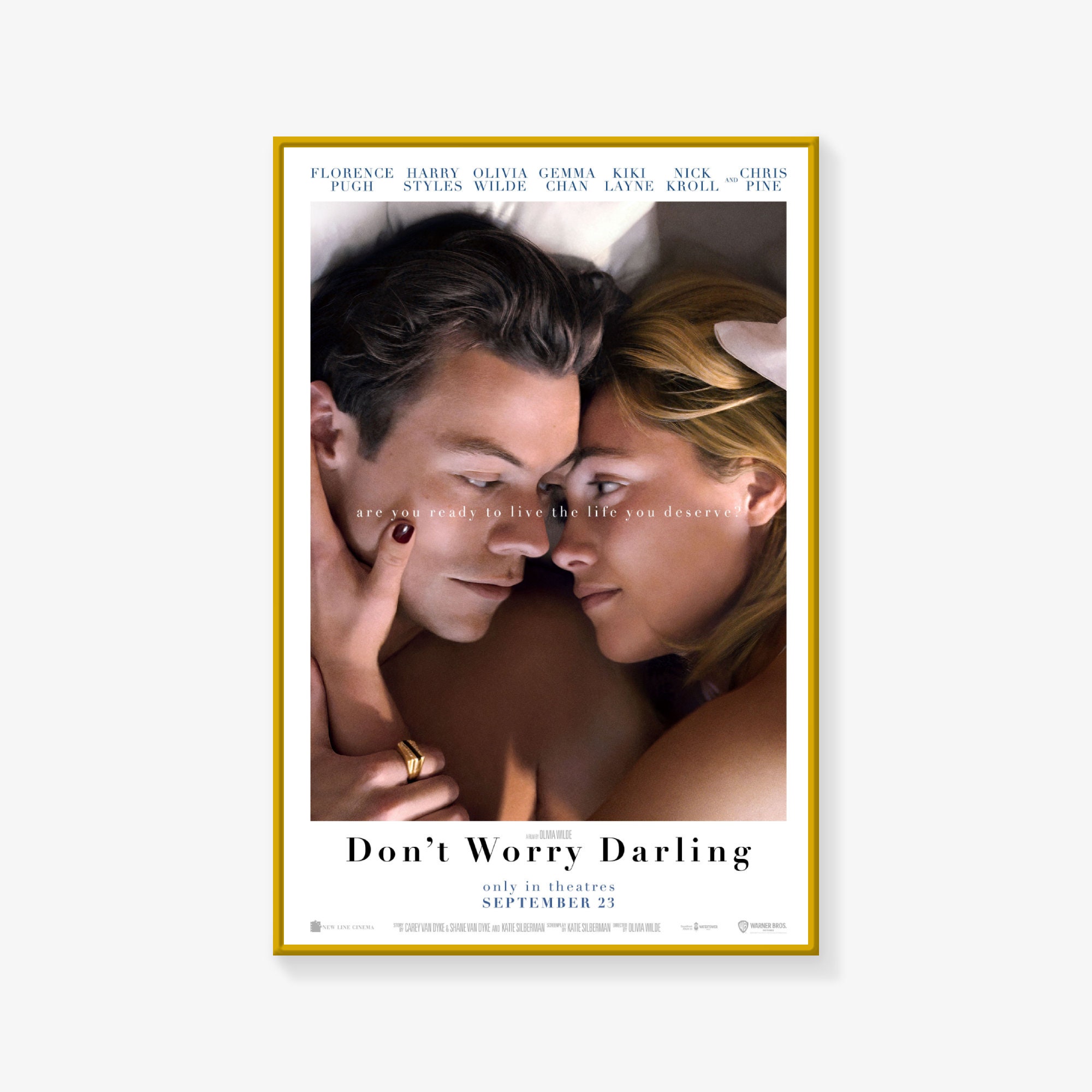 【額縁付き】 映画 ドント・ウォーリー・ダーリン A2 ポスター オシャレ部屋 Don't worry darling poster - Etsy 日本