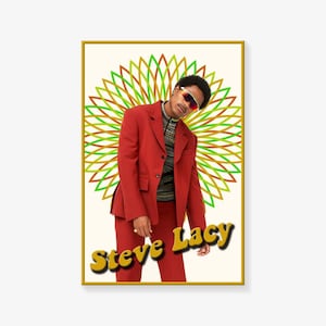 Póster de Steve Lacy, impresión de póster musical, póster de cantante, póster de arte en lienzo, impresión de imagen artística para pared, pósteres de decoración moderna para dormitorio familiar.