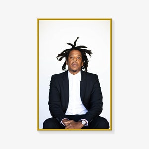 Póster de JAY-Z, impresión del póster de JAY-Z, póster del cantante, póster de arte en lienzo, impresión de imagen artística para pared, pósteres modernos para decoración de dormitorio familiar.