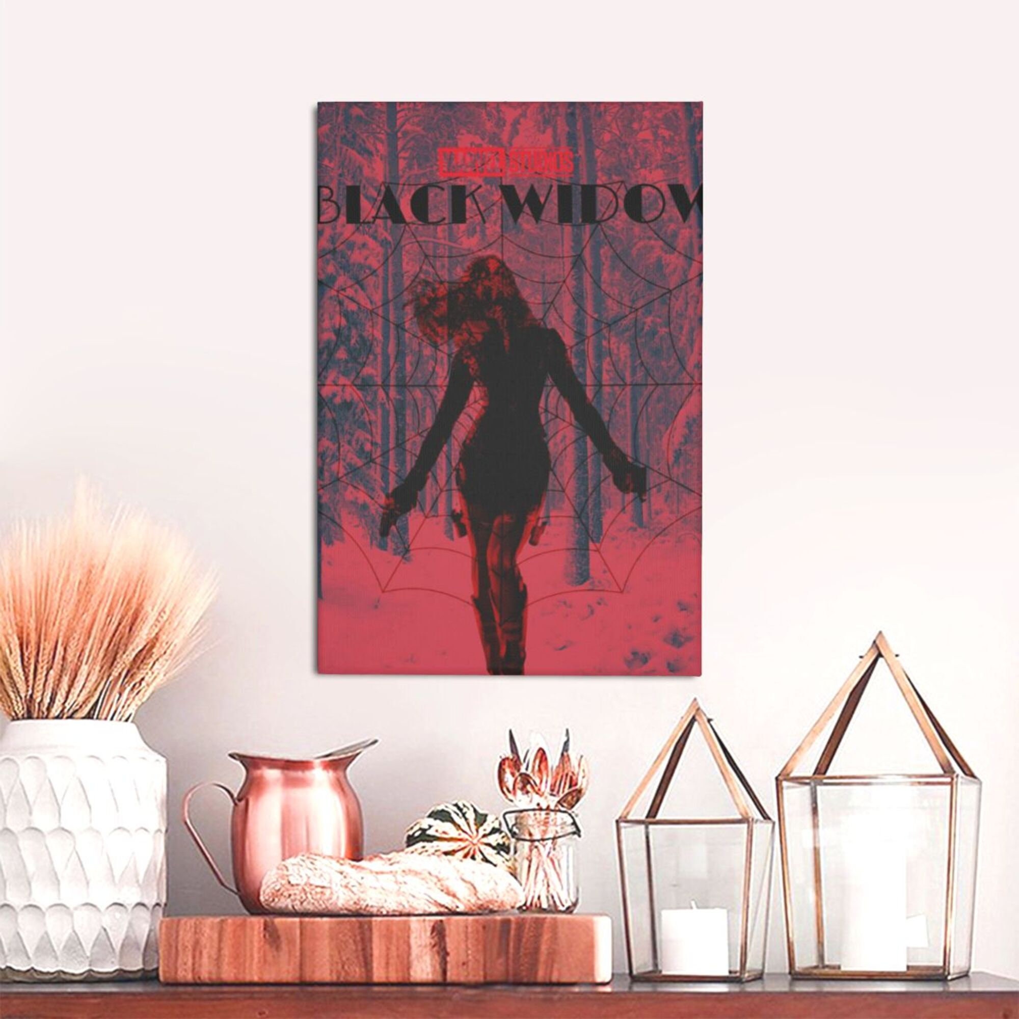 Black Widow Poster, Black Widow Poster Print, Movie Poster, Canvas Art ...