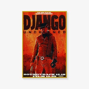 Django Unchained Poster, Movie Poster, Poster Print, Canvas Art Poster Wall Art Picture Print Modern Family bedroom Decor Posters