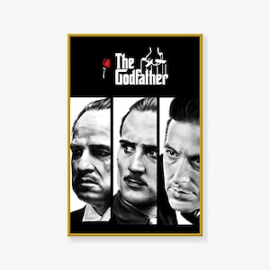 The Godfather Poster, Movie Poster, The Godfather Poster Print, Canvas Art Poster Wall Art Picture Print Modern Family bedroom Decor Posters