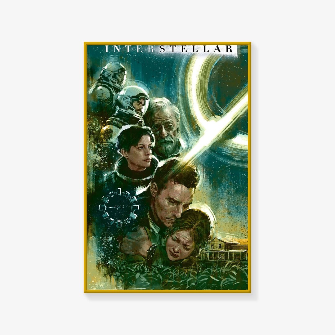Interstellar Poster, Movie Poster, Interstellar Poster Print, Canvas