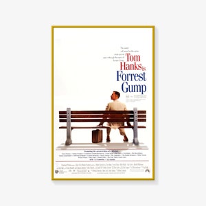Forrest Gump Poster, Filmplakat, Forrest Gump Poster Druck, Leinwand Kunst Poster Wand Kunst Bild Bild Druck Moderne Familie Schlafzimmer Dekor Poster