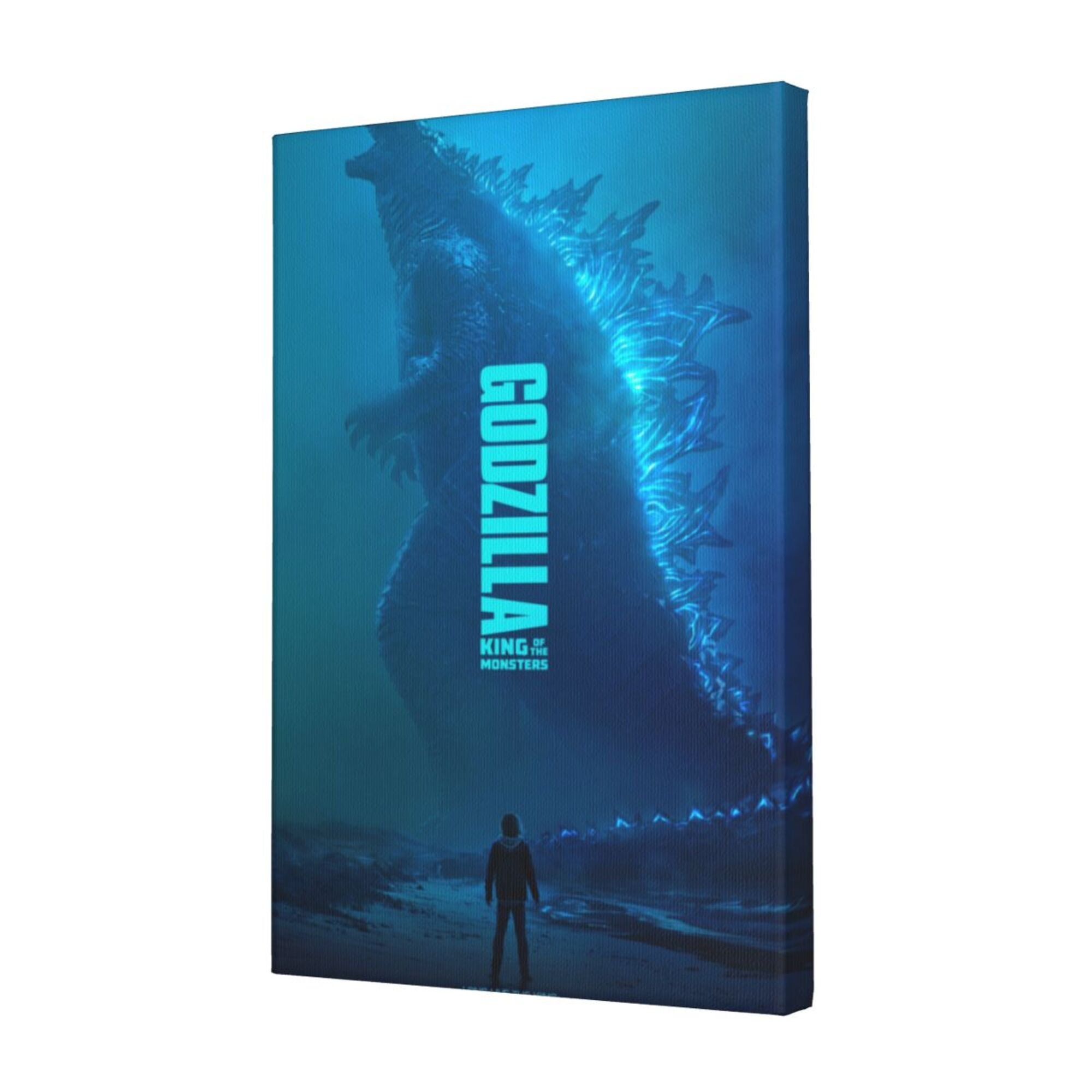Godzilla Poster, Movie Poster, Godzilla Poster Print, Canvas Art Poster
