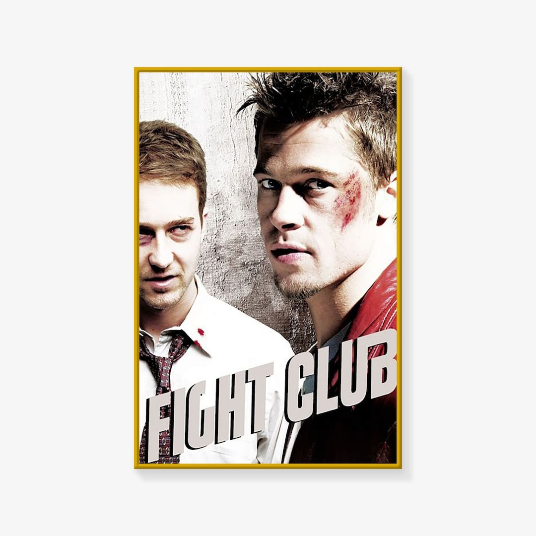 Fight Club Poster, Fight Club Poster Print, Movie Poster, Canvas Art ...