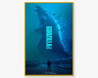 Poster di Godzilla, poster del film, stampa di Godzilla, poster su tela, stampa artistica da parete, poster moderni per la decorazione della camera da letto della famiglia.