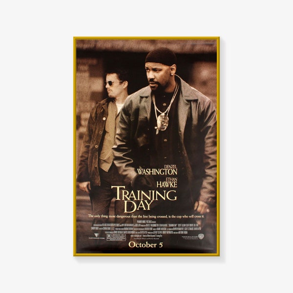 Training Day Poster, Movie Poster, Training Day Poster Print, Canvas Art Poster Wall Art Picture Print Modern Family bedroom Decor Posters