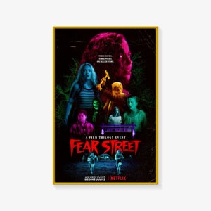 Póster de Fear Street, póster de película, impresión de póster, póster artístico en lienzo, impresión de imagen artística para pared, pósteres de decoración moderna para dormitorio familiar.