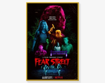Fear Street Poster, Poster del film, Stampa poster, Poster su tela Stampa artistica da parete Immagine moderna Decorazione per camera da letto della famiglia Poster