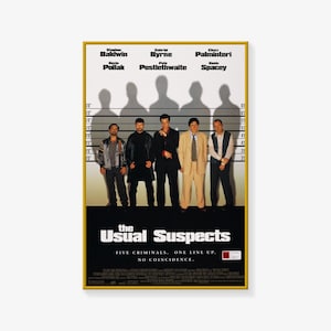 The Usual Suspects Poster, Movie Poster, Poster Print, Canvas Art Poster Wall Art Picture Print Modern Family bedroom Decor Posters