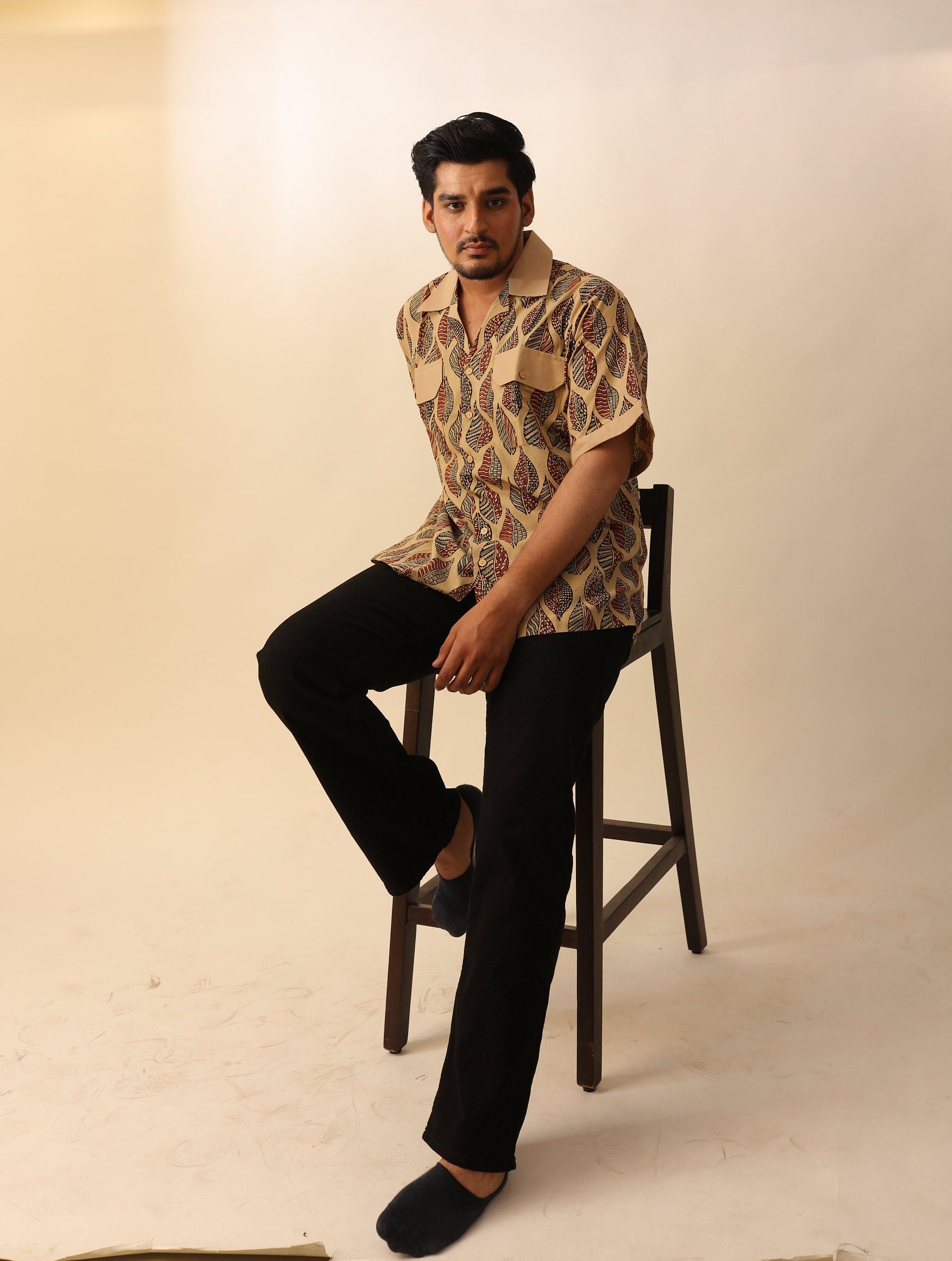 Ajrakh cotton Kids Shirt main image 0
