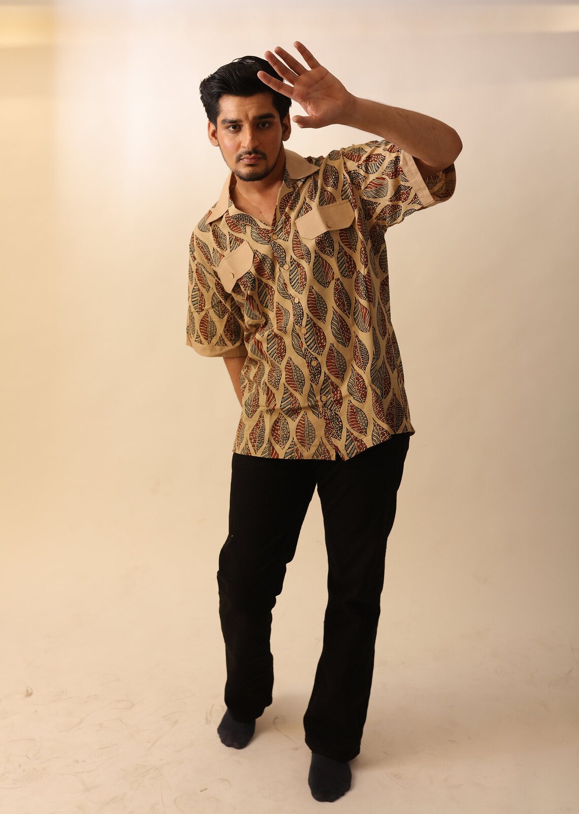 Scent of Earth (Ajrakh shirt) main image 0
