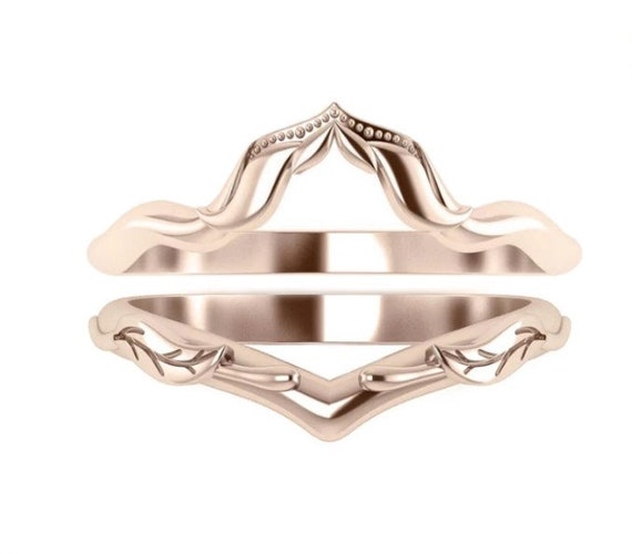 Art Deco Ring Mismatched Band Ring Guard Enhancer 925 Sterling