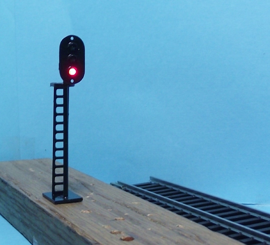 HO Scale Railroad Block Signals Manual Operating 3 Color Block Signals