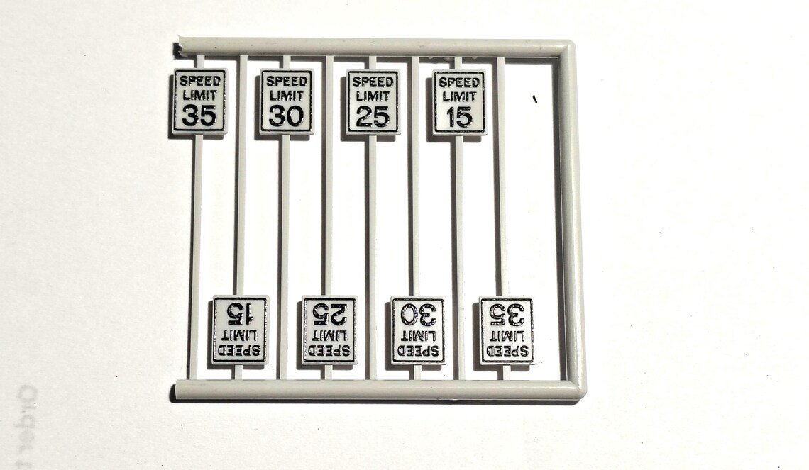 HO Scale Scenery Accessories 8 Pcs. Low Speed Limit Signs-7ho - Etsy Canada