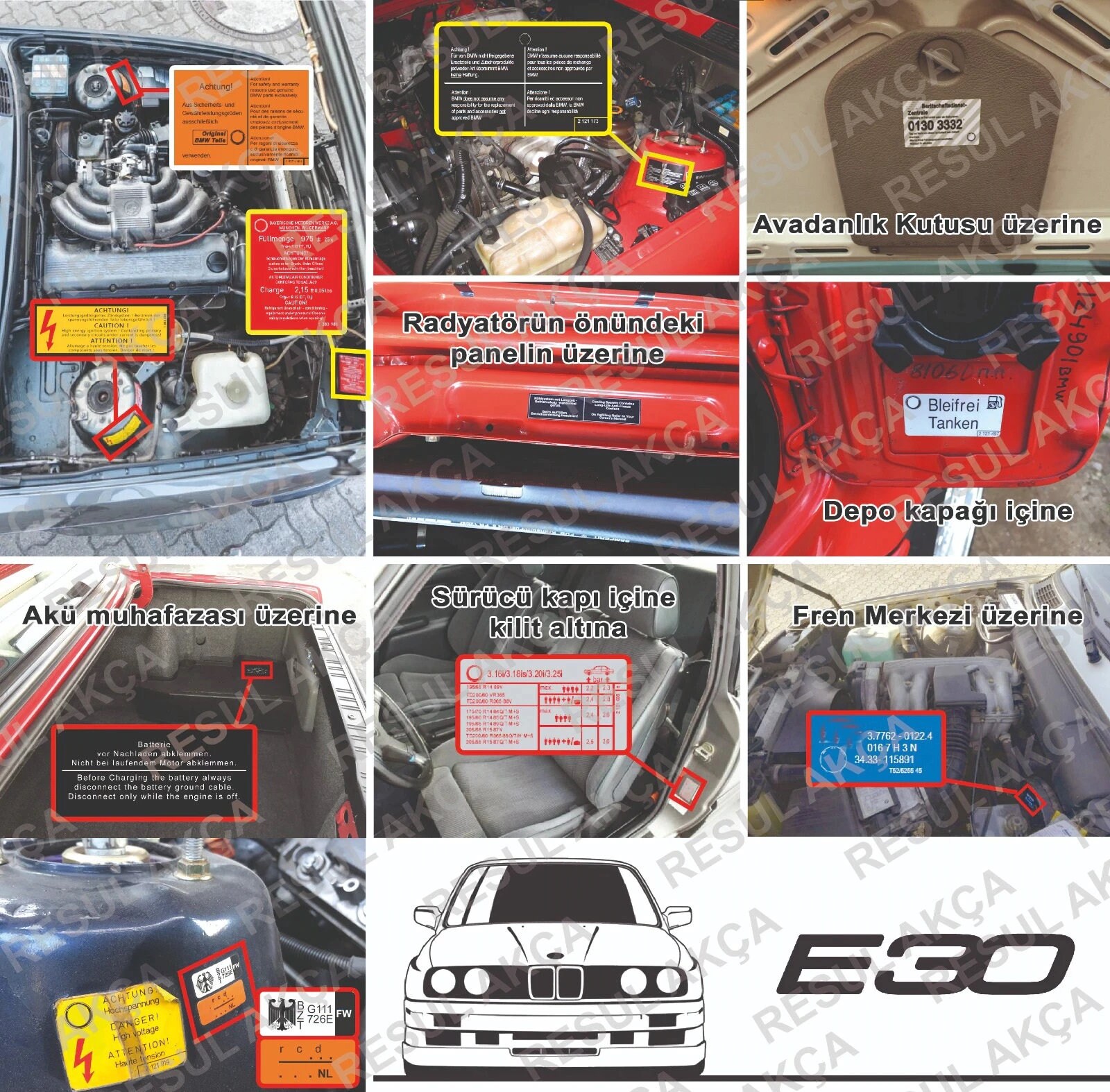 E30 Decal Sticker Label Front Kidney Emblem for E30 316 318 Etsy