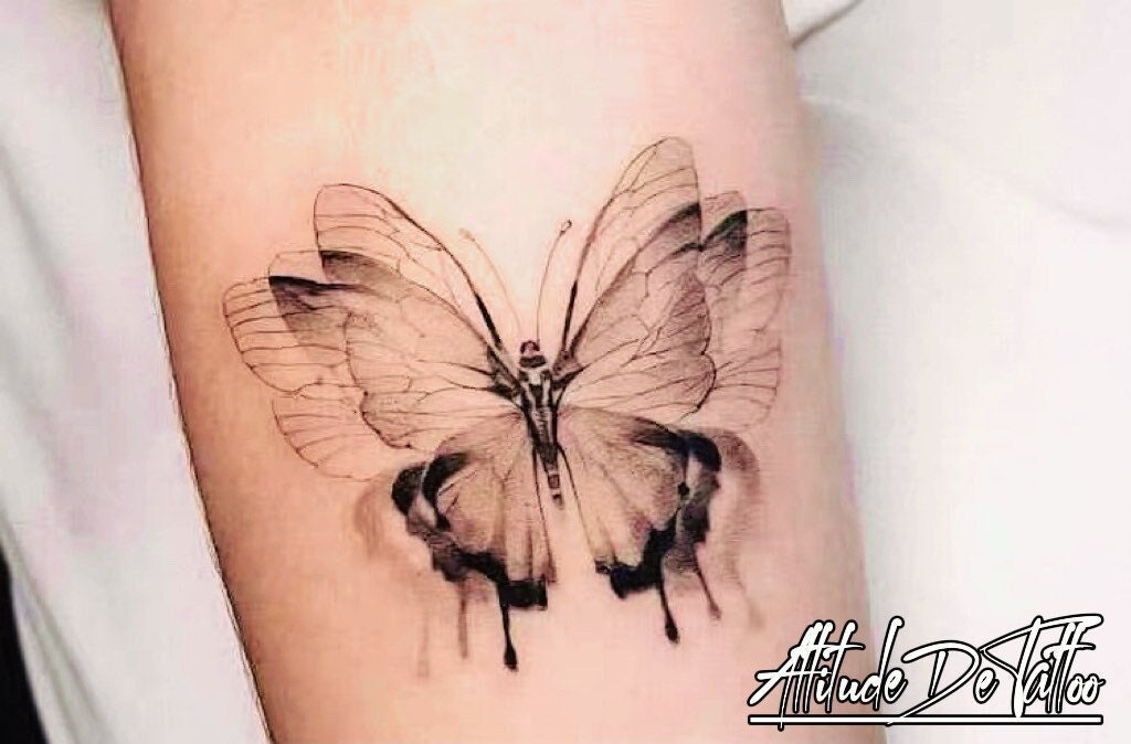 Left My Mark on X: 3D Butterfly Tattoo 🦋 Who's Next To Come In And Get  Some Butterflies Done !? Booking Info Is In My Bio ! #leftmymark #9mag  #3dbutterfly #butterfly #butterflytattoo #