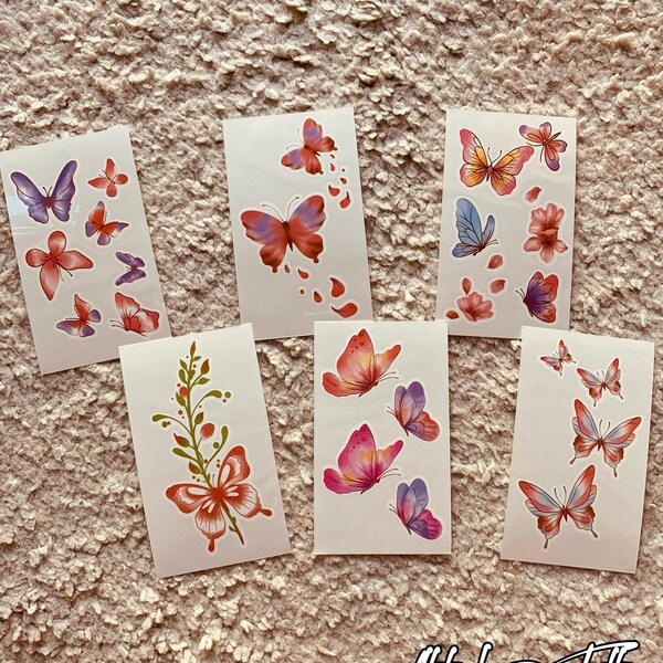 Butterfly Temporary Tattoo Etsy