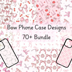 70+ Schleife Handyhülle Sublimationsdesign, Handyhülle Sublimationsdesign, Handyhüllen-Designs, Handyhüllen Bundle, Sublimation