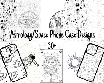 占星術宇宙スマホケース昇華デザイン：30種類以上のPNG素材バンドル