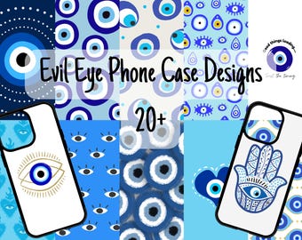 20種類以上の邪悪な目がデザインされたスマホケース昇華転写デザイン集（PNG）