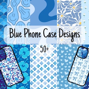 50+ Blue Phone Case Sublimation Design Bundle, Phone Case Sublimation Design, Phone Case Designs, Phone Case Bundle, Sublimation