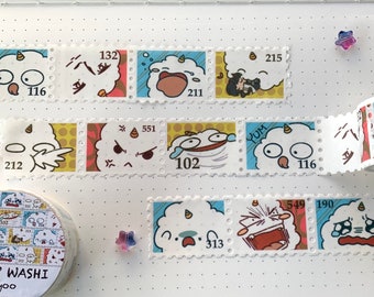Many Faces Biyoo Stamp Washi