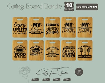 Cutting Board Svg Laser Cut File - Chef Svg Glowforge Project - Noodle Board Cnc files for wood Digital Download