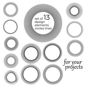 Circle wave lines design. Vector eps. svg. Frame, border geometric, digital download, pattern, bandle, clipart. Decoration, wedding